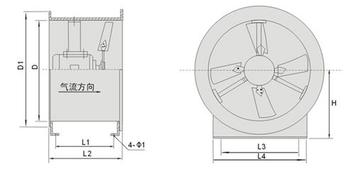 T35型軸流通風(fēng)機(圖1) T35型軸流通風(fēng)機(圖1)